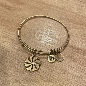 Alex and Ani gold eternity bracelet
